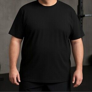 Rhone Black Crewneck Tee XXL S/S T-shirt Activewear Athleisure Peruvian Cotton